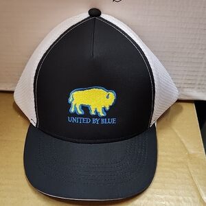 United By Blue Black and White Cap Buffalo Theme